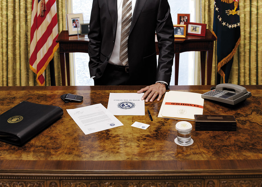 Bank of the World. Obama's desk